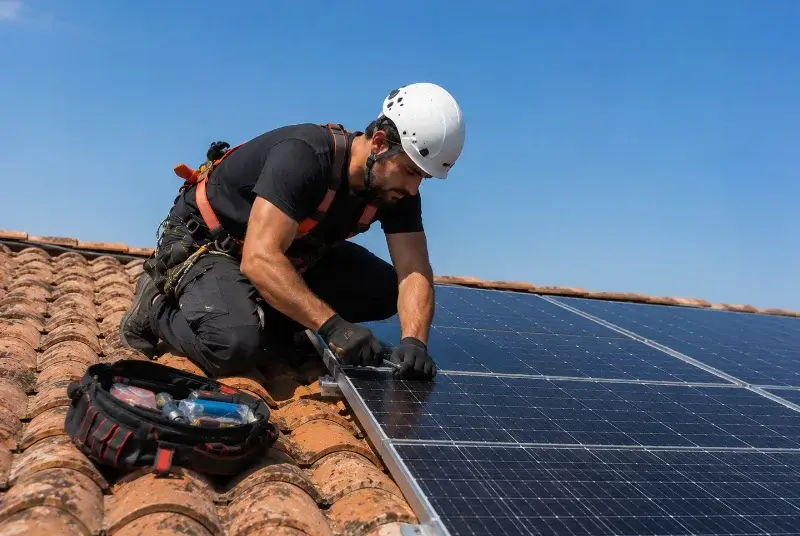 Maintenance et monitoring de panneaux solaires à Villegailhenc
