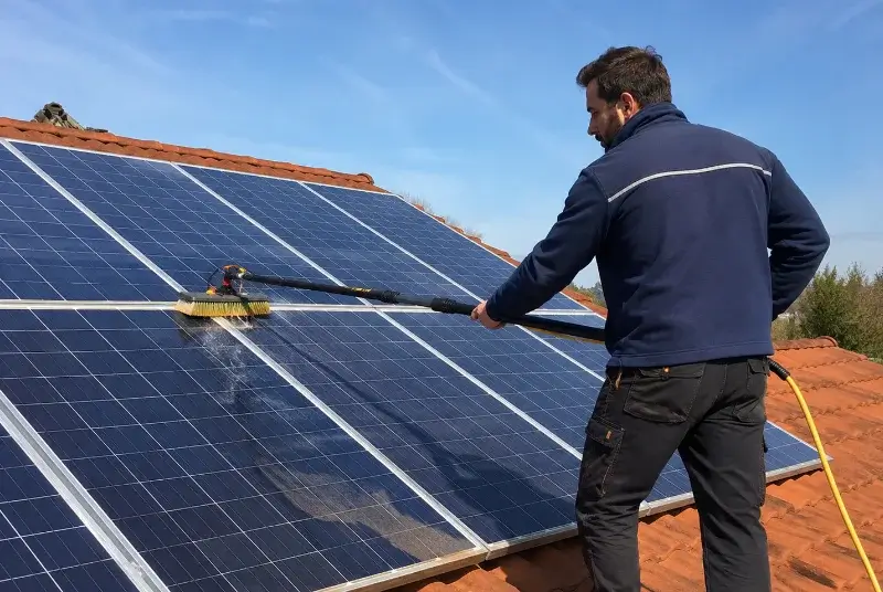 Nettoyage et entretien de panneaux solaires à Villegailhenc